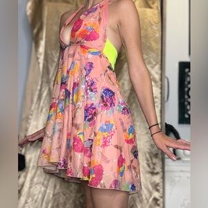 90s Barbie babydoll halter dress push-upbra